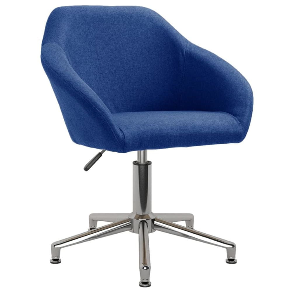 Petromila vidaXL Otočná kancelárska stolička modrá látková